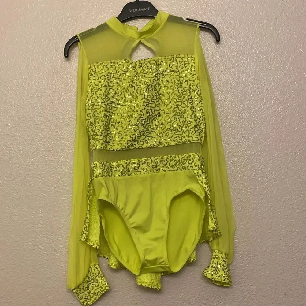 WEISSMAN Dance Costume Poet neon All I Am 11714 jazz contemporary lyrical LC